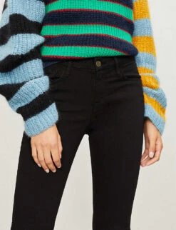 FRAME Le Crop Mini Boot Flared Mid-rise Jeans -Sweaty Bety Clothing Shop 1057 3005669 LCMB403 FILMNOIR ALT03