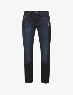 FRAME Le Garcon Straight-leg Mid-rise Stretch-denim Jeans
