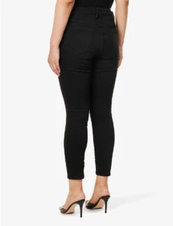 GOOD AMERICAN Good Legs Crop Skinny High-rise Jeans -Sweaty Bety Clothing Shop 150 3005368 GAGLC403BLACK BLACK001 ALT03