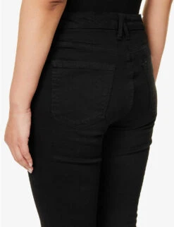 GOOD AMERICAN Good Legs Crop Skinny High-rise Jeans -Sweaty Bety Clothing Shop 150 3005368 GAGLC403BLACK BLACK001 ALT05