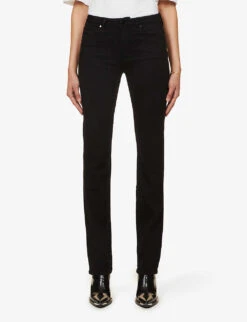 Paige Hoxton Straight High-rise Jeans -Sweaty Bety Clothing Shop 188 3002369 18515212139 BLACKSHADOW ALT02