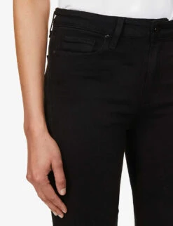 Paige Hoxton Straight High-rise Jeans -Sweaty Bety Clothing Shop 188 3002369 18515212139 BLACKSHADOW ALT04