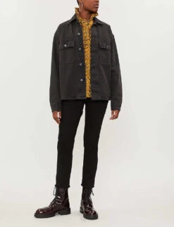 Zadig & Voltaire Ava Raw-hem Skinny High-rise Jeans -Sweaty Bety Clothing Shop 669 10175 PWGCT3003F NOIR ALT01