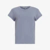 AllSaints Anna Crewneck Cotton T-shirt -Sweaty Bety Clothing Shop R00067685 STORMCLOUDGRE M