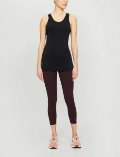 Sweaty Betty Athlete Seamless Stretch-jersey Top -Sweaty Bety Clothing Shop R00091293 BLACK ALT01