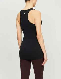 Sweaty Betty Athlete Seamless Stretch-jersey Top -Sweaty Bety Clothing Shop R00091293 BLACK ALT02