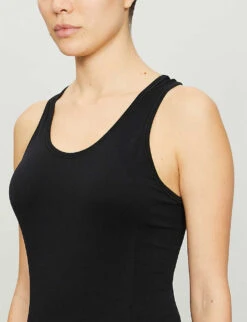 Sweaty Betty Athlete Seamless Stretch-jersey Top -Sweaty Bety Clothing Shop R00091293 BLACK ALT04