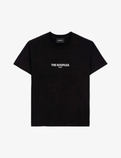 THE KOOPLES Brand-print Cotton-jersey T-shirt