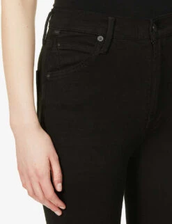 CITIZENS OF HUMANITY Chrissy Skinny High-rise Jeans -Sweaty Bety Clothing Shop R03665649 PLUSHBLACK ALT05