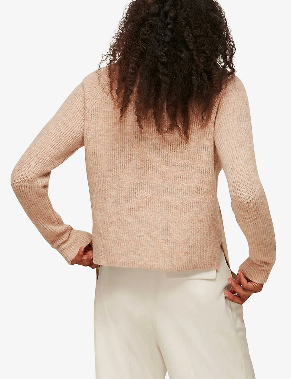 Whistles Ribbed Stretch-woven Cardigan 5 Whistles Ribbed Stretch-woven Cardigan - Image 3