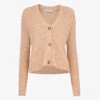 Whistles Ribbed Stretch-woven Cardigan