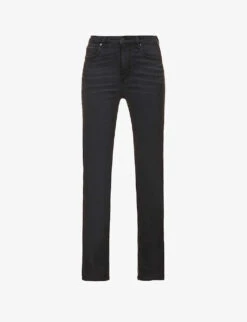 Paige Sarah Slim High-rise Cotton-blend Denim Jeans