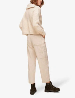 Whistles Tapered Mid-rise Corduroy Jeans -Sweaty Bety Clothing Shop R03733631 CREAM ALT02