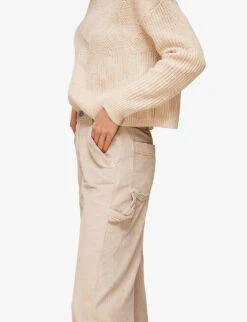 Whistles Tapered Mid-rise Corduroy Jeans -Sweaty Bety Clothing Shop R03733631 CREAM ALT03