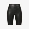 Commando Fitted High-rise Faux-leather Shorts -Sweaty Bety Clothing Shop R03742244 BLACK M