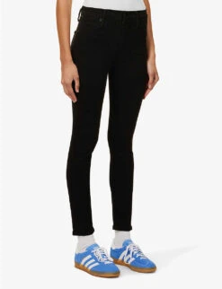 CITIZENS OF HUMANITY Rocket Skinny High-rise Stretch-denim Jeans -Sweaty Bety Clothing Shop R03743168 PLUSHBLACK ALT02