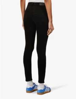 CITIZENS OF HUMANITY Rocket Skinny High-rise Stretch-denim Jeans -Sweaty Bety Clothing Shop R03743168 PLUSHBLACK ALT03