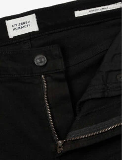 CITIZENS OF HUMANITY Rocket Skinny High-rise Stretch-denim Jeans -Sweaty Bety Clothing Shop R03743168 PLUSHBLACK ALT06