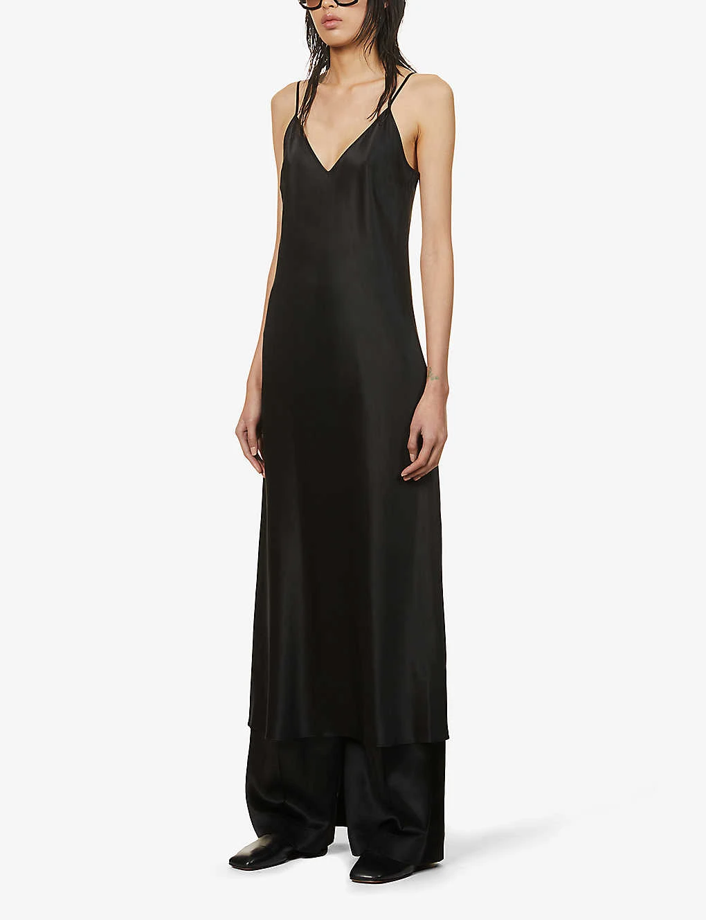 Joseph Clea Silk Strappy Midi Dress 5 Joseph Clea Silk Strappy Midi Dress - Image 3