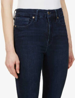 GOOD AMERICAN Good Legs Skinny High Rise Organic-cotton Stretch-denim Jeans -Sweaty Bety Clothing Shop R03749408 BLUE224 ALT04