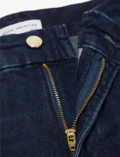 GOOD AMERICAN Good Legs Skinny High Rise Organic-cotton Stretch-denim Jeans -Sweaty Bety Clothing Shop R03749408 BLUE224 ALT06