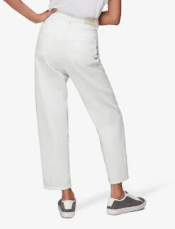 Whistles Authentic Barrel-leg High-rise Jeans -Sweaty Bety Clothing Shop R03755459 WHITE ALT02
