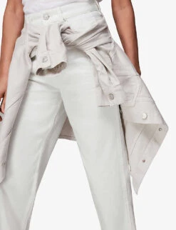 Whistles Authentic Barrel-leg High-rise Jeans -Sweaty Bety Clothing Shop R03755459 WHITE ALT05