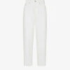 Whistles Authentic Barrel-leg High-rise Jeans -Sweaty Bety Clothing Shop R03755459 WHITE M