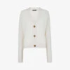 Whistles Long-sleeved Cashmere Cardigan -Sweaty Bety Clothing Shop R03769047 IVORY M
