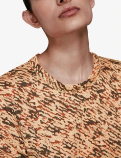 Whistles Ultimate Graphic-print Linen T-shirt -Sweaty Bety Clothing Shop R03780626 MULTICOLOURED ALT05