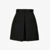 Sandro Hugo High-rise Woven Shorts -Sweaty Bety Clothing Shop R03787608 NOIRGRIS M