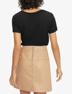 Ted Baker Miarna Relaxed-fit Cotton-jersey T-shirt -Sweaty Bety Clothing Shop R03797480 BLACK ALT02