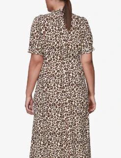 Whistles Ada Animal-print Midi Dress -Sweaty Bety Clothing Shop R03797923 MULTICOLOURED ALT02