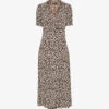 Whistles Ada Animal-print Midi Dress -Sweaty Bety Clothing Shop R03797923 MULTICOLOURED M