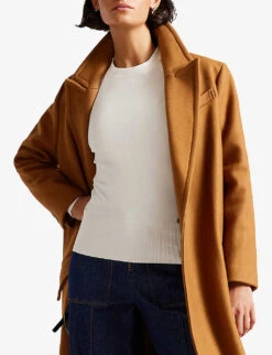 Ted Baker Pyiton Pleated-shoulder Knitted Sweater -Sweaty Bety Clothing Shop R03816235 WHITE ALT02