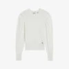 Ted Baker Pyiton Pleated-shoulder Knitted Sweater -Sweaty Bety Clothing Shop R03816235 WHITE M