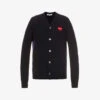 Comme Des Garçons Play Heart-embroidered Wool Cardigan -Sweaty Bety Clothing Shop R03829845 NAVY M