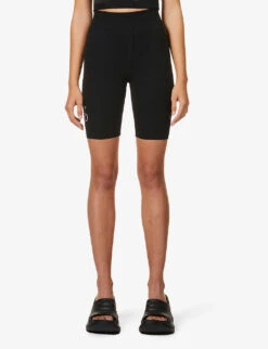 AGENT PROVOCATEUR Rayley High-rise Stretch-cotton Shorts 9 AGENT PROVOCATEUR Rayley High-rise Stretch-cotton Shorts -Sweaty Bety Clothing Shop R03832470 BLACKBABYPINK ALT02