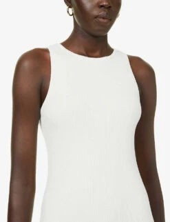 Billie Cut-out Knitted Midi Dress -Sweaty Bety Clothing Shop R03853932 CREAM ALT04