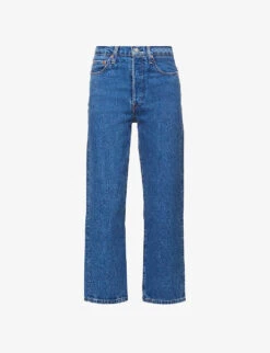 Levis Ribcage Straight-leg High-rise Denim Jeans