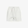 AllSaints Shana Elasticated Leather Shorts 2 AllSaints Shana Elasticated Leather Shorts -Sweaty Bety Clothing Shop R03868469 WHITE M