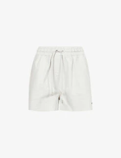 AllSaints Shana Elasticated Leather Shorts