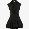 Sandro Fifi Ruffled Cotton Mini Dress