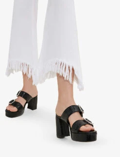 Maje Pavot Relaxed-fit Wide High-rise Stretch-denim Jeans -Sweaty Bety Clothing Shop R03879065 BLANC ALT05