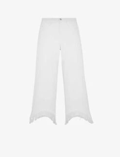 Maje Pavot Relaxed-fit Wide High-rise Stretch-denim Jeans