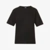 Dries Van Noten Boat-neck Relaxed-fit Cotton-jersey T-shirt -Sweaty Bety Clothing Shop R03889357 BLACK M
