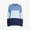 Whistles Colour-block Stripe-design Mohair Jumper