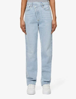 AGOLDE Criss Cross Straight-leg High-rise Organic-cotton Jeans -Sweaty Bety Clothing Shop R03911682 DIMENSION ALT02