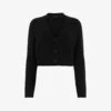 AllSaints Wick V-neck Knitted Cardigan -Sweaty Bety Clothing Shop R03924307 BLACK M