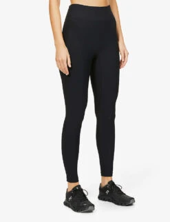 Center Stage High-rise Stretch-jersey Leggings -Sweaty Bety Clothing Shop R03938559 BLACKRIB ALT02